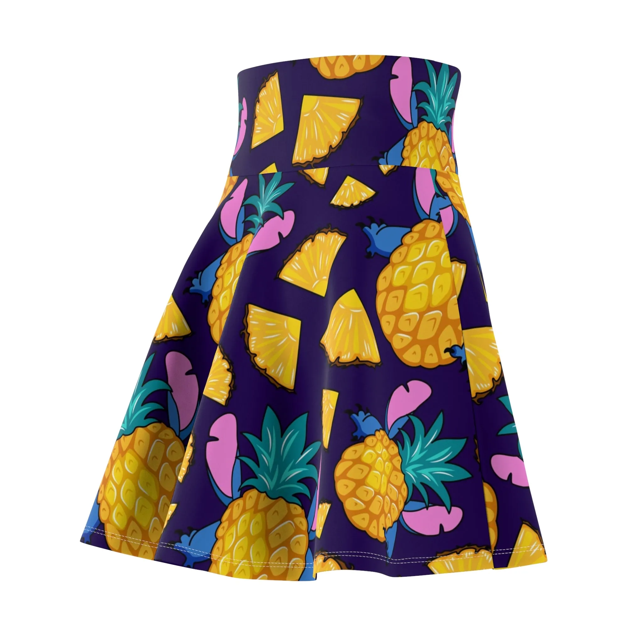 Disney Lilo And Stich Pineapple 626 Women's Skater Skirt