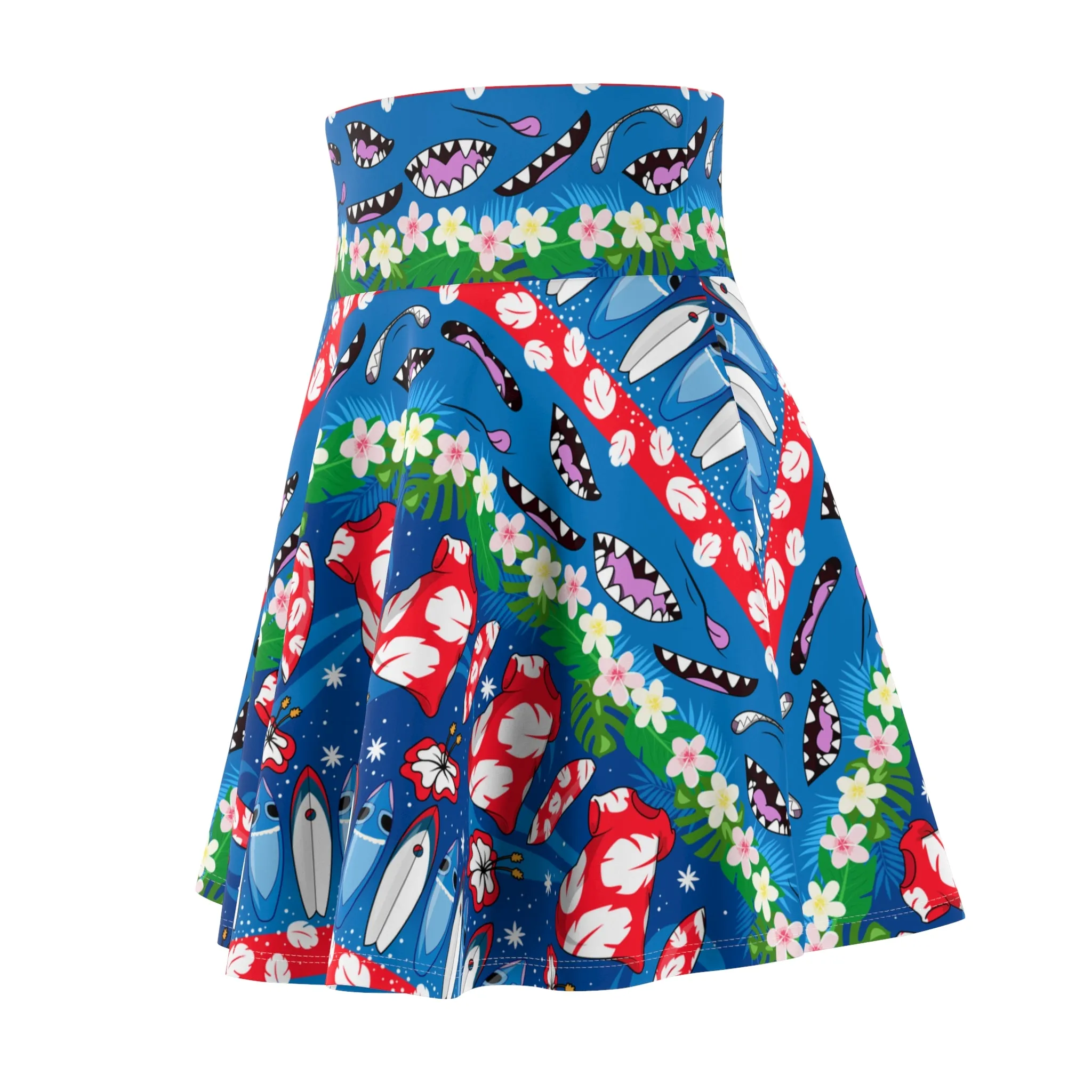 Disney Lilo And Stitch 626 Line Women's Skater Skirt