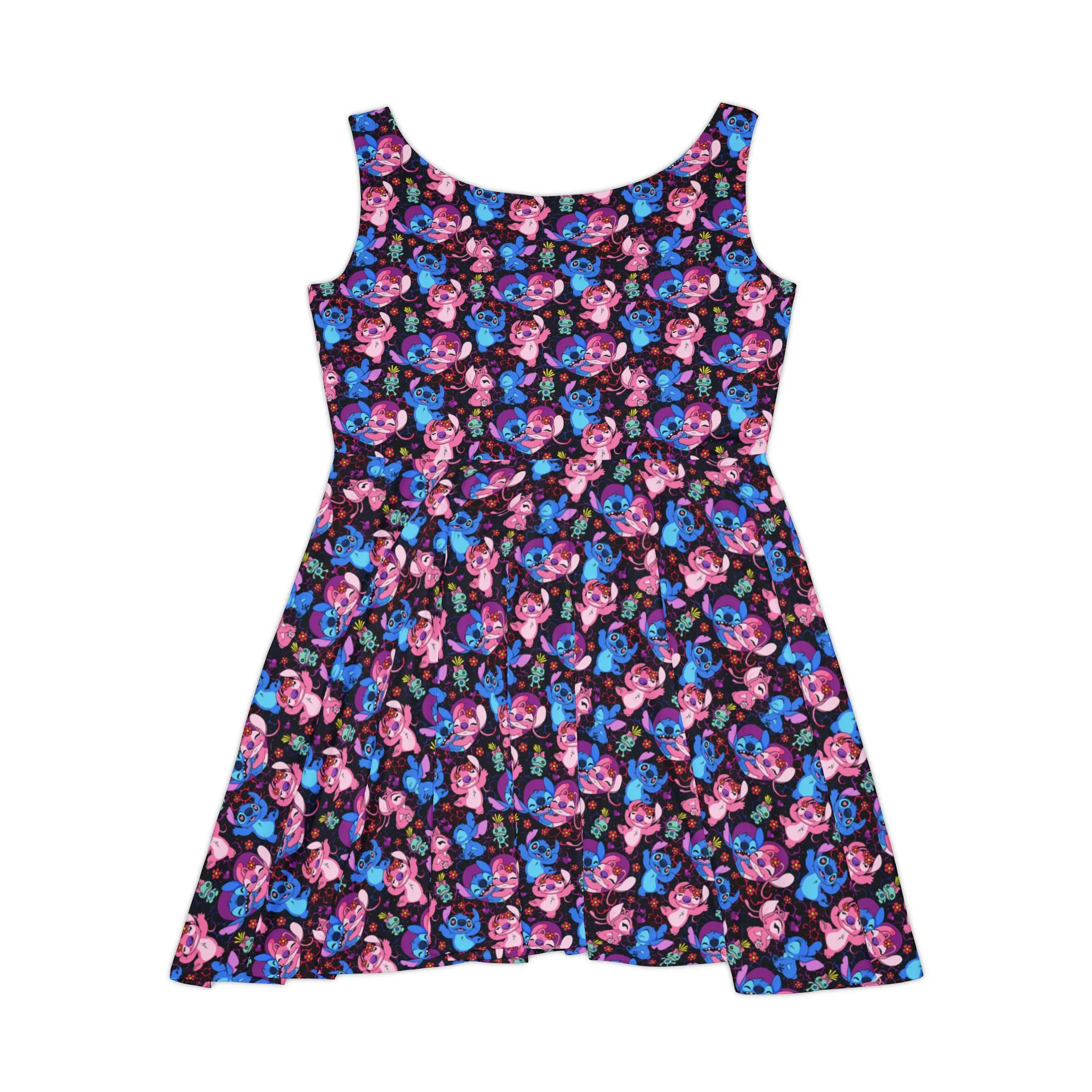 Disney Lilo And Stitch Angel Besties Women's Skater Dress