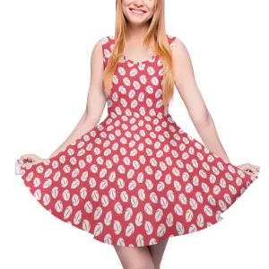 Disney Lilo And Stitch Lilo's Dress Women's Sleeveless Round Neck Skater Dress