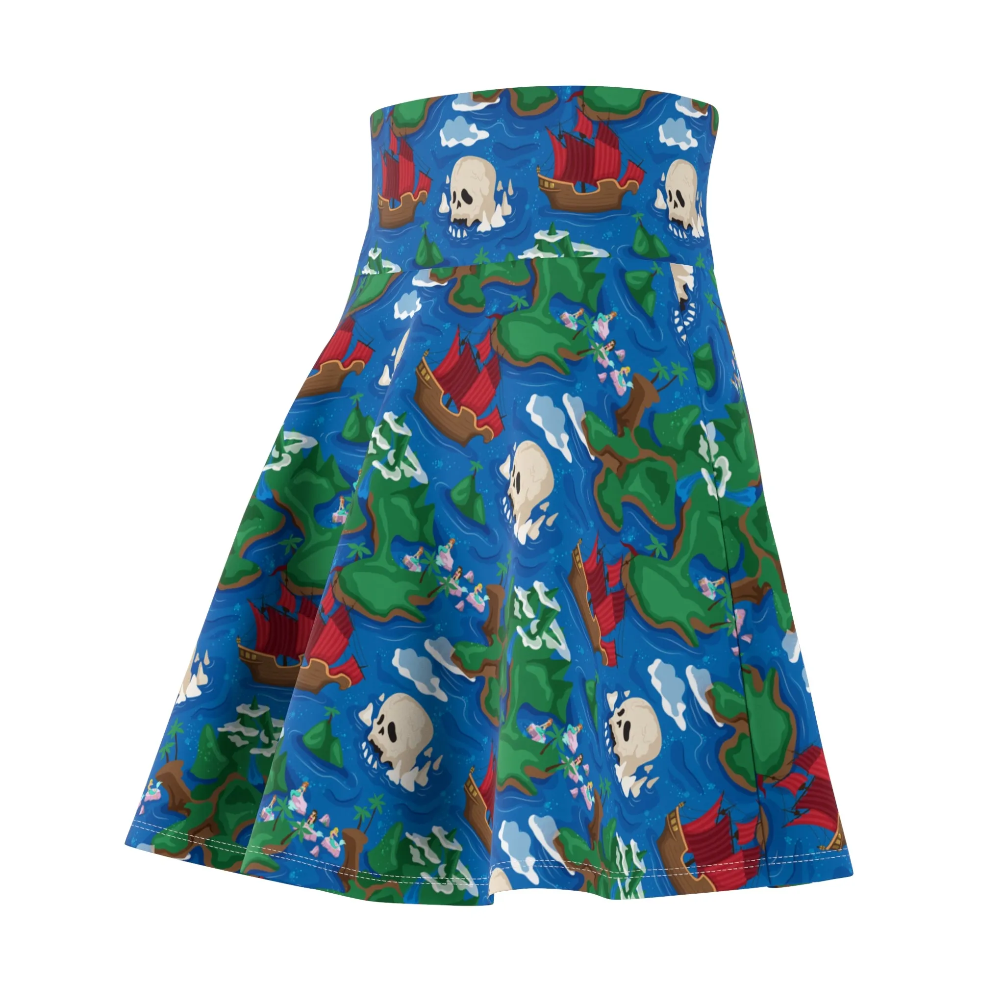 Disney Peter Pan Neverland Map Women's Skater Skirt