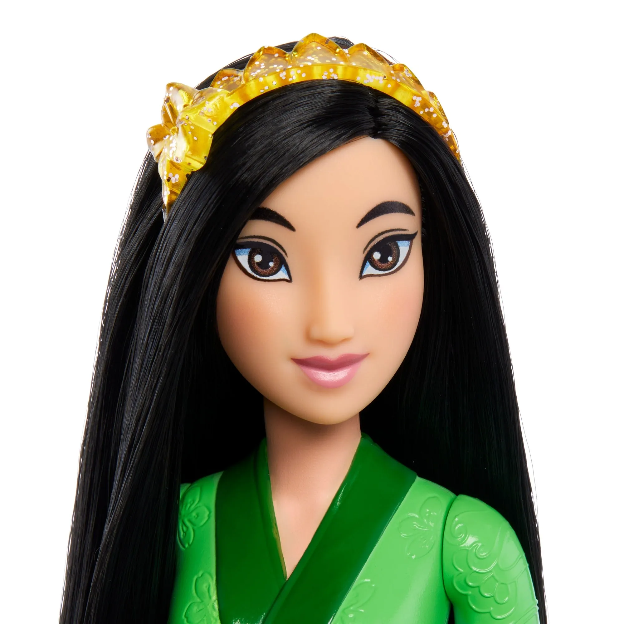 Disney Princess Mulan Posable Fashion Doll with Sparkling Clothing and Accessories for Kids Ages 3 