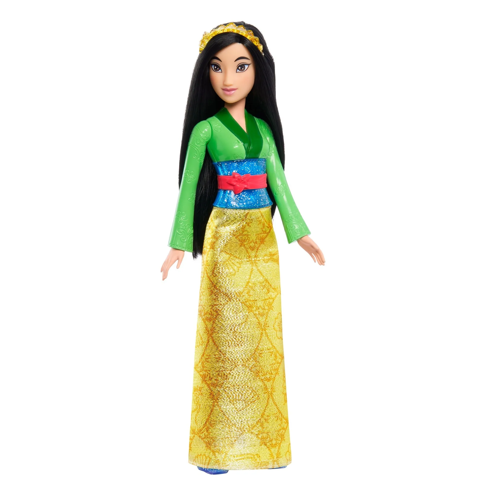 Disney Princess Mulan Posable Fashion Doll with Sparkling Clothing and Accessories for Kids Ages 3 