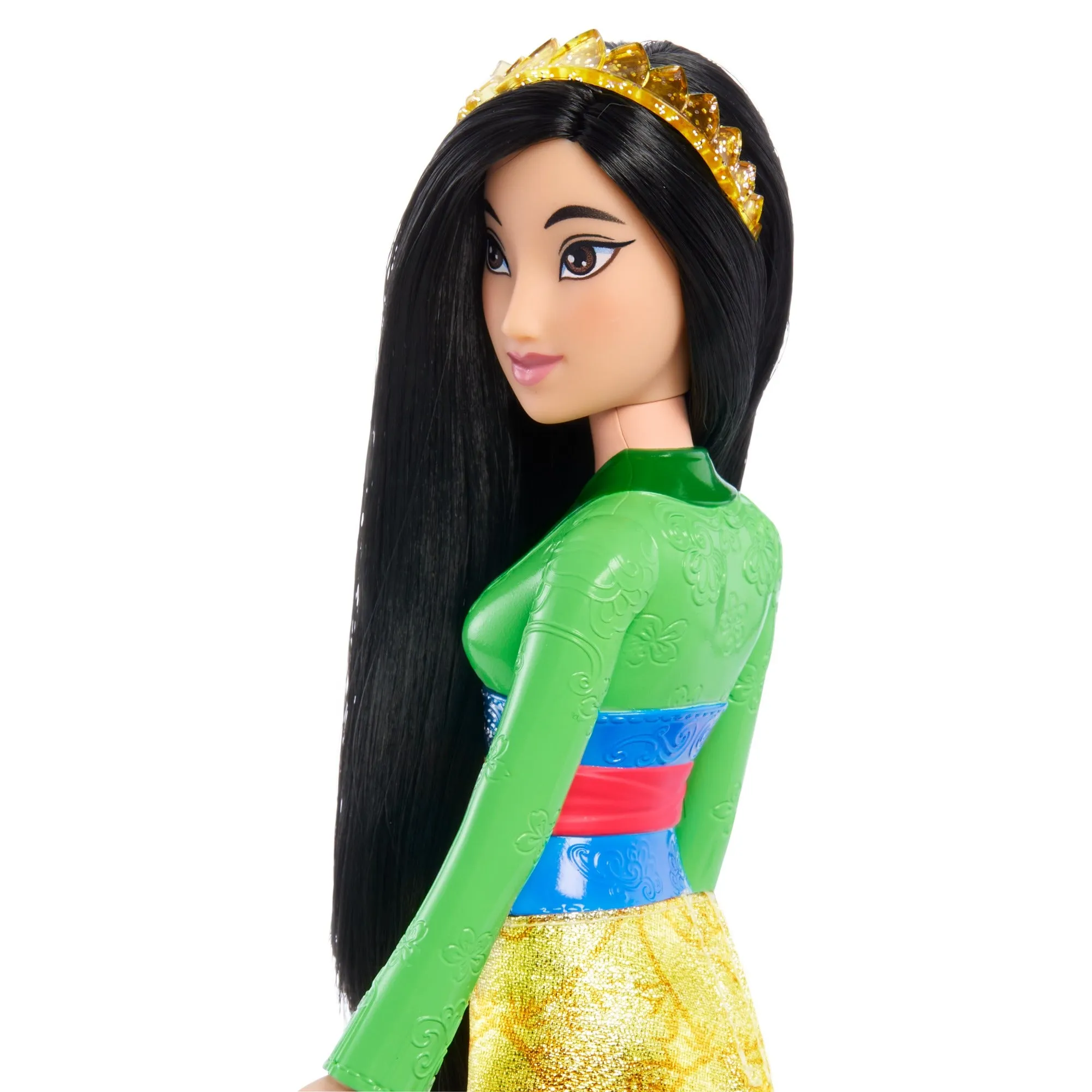 Disney Princess Mulan Posable Fashion Doll with Sparkling Clothing and Accessories for Kids Ages 3 