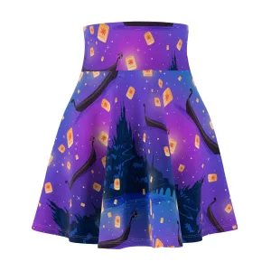 Disney Tangled Rapunzel Flying Lanterns Women's Skater Skirt