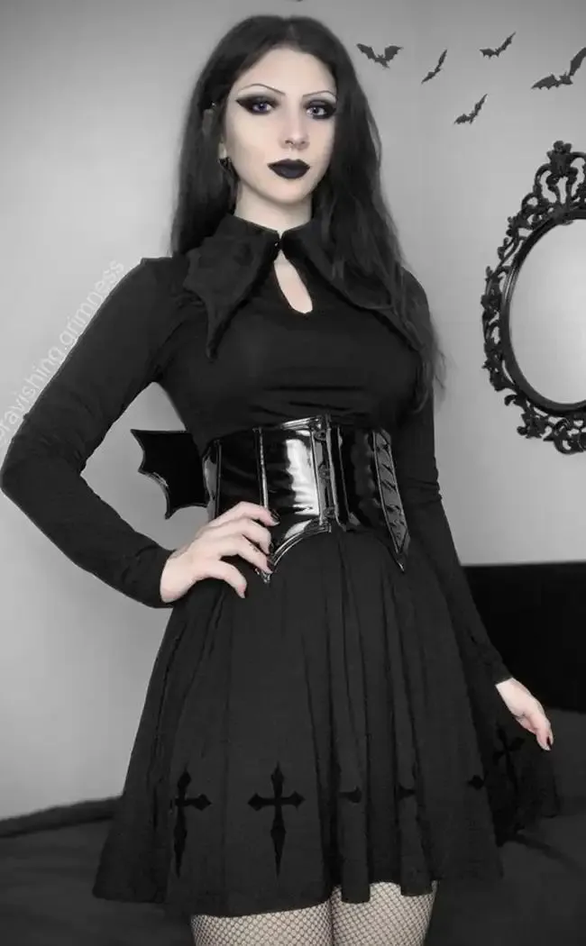 Elissabat Collar Dress [Plus-Size]