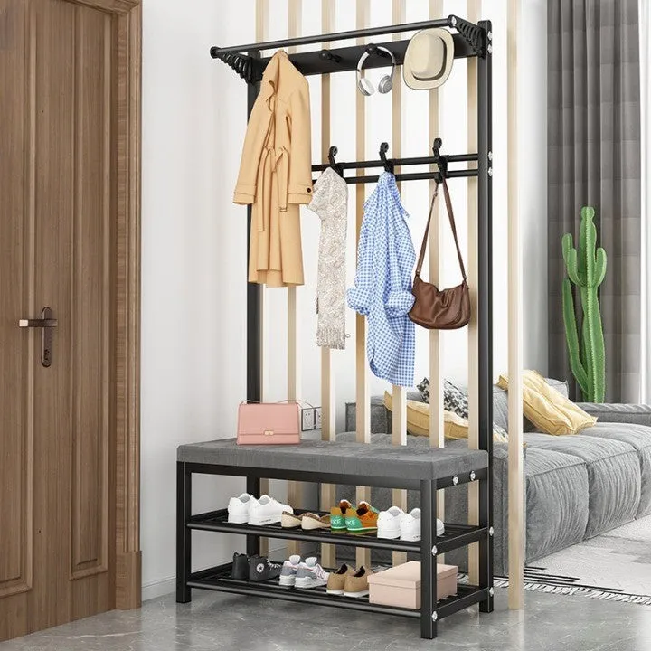 Entry Organizer Coat Hanger Elegant Shoe Rack