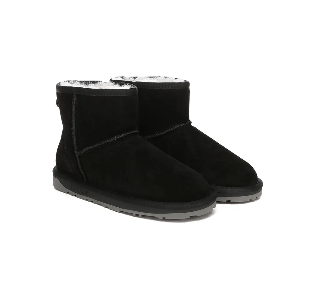 EVERAU® UGG Boots Sheepskin Wool Ankle Mini Classic Suede