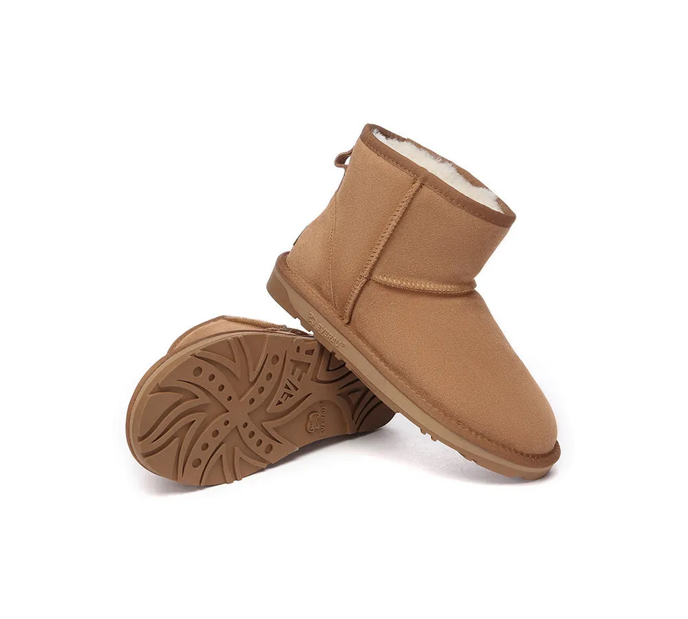 EVERAU® UGG Boots Sheepskin Wool Ankle Mini Classic Suede