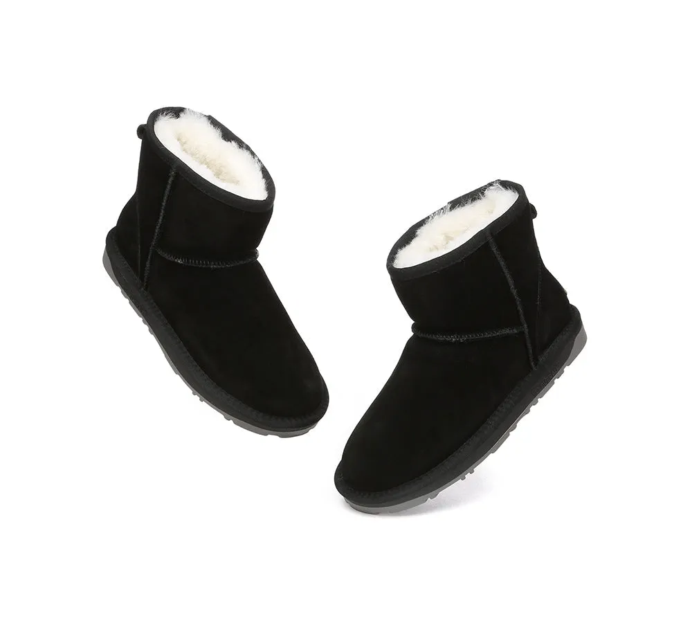 EVERAU® UGG Boots Sheepskin Wool Ankle Mini Classic Suede