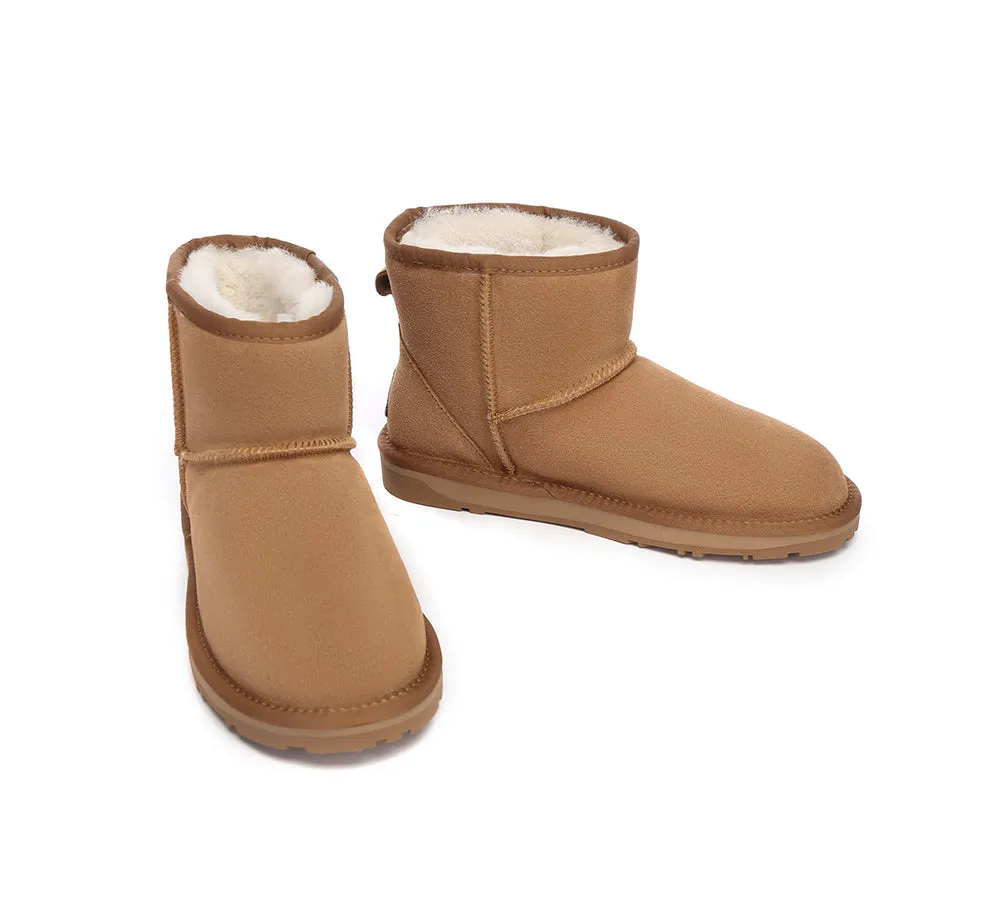 EVERAU® UGG Boots Sheepskin Wool Ankle Mini Classic Suede