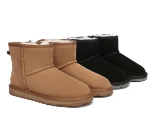 EVERAU® UGG Boots Sheepskin Wool Ankle Mini Classic Suede