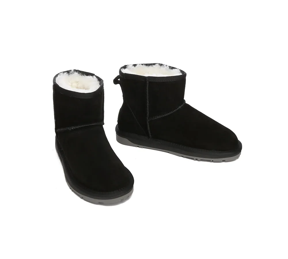 EVERAU® UGG Boots Sheepskin Wool Ankle Mini Classic Suede