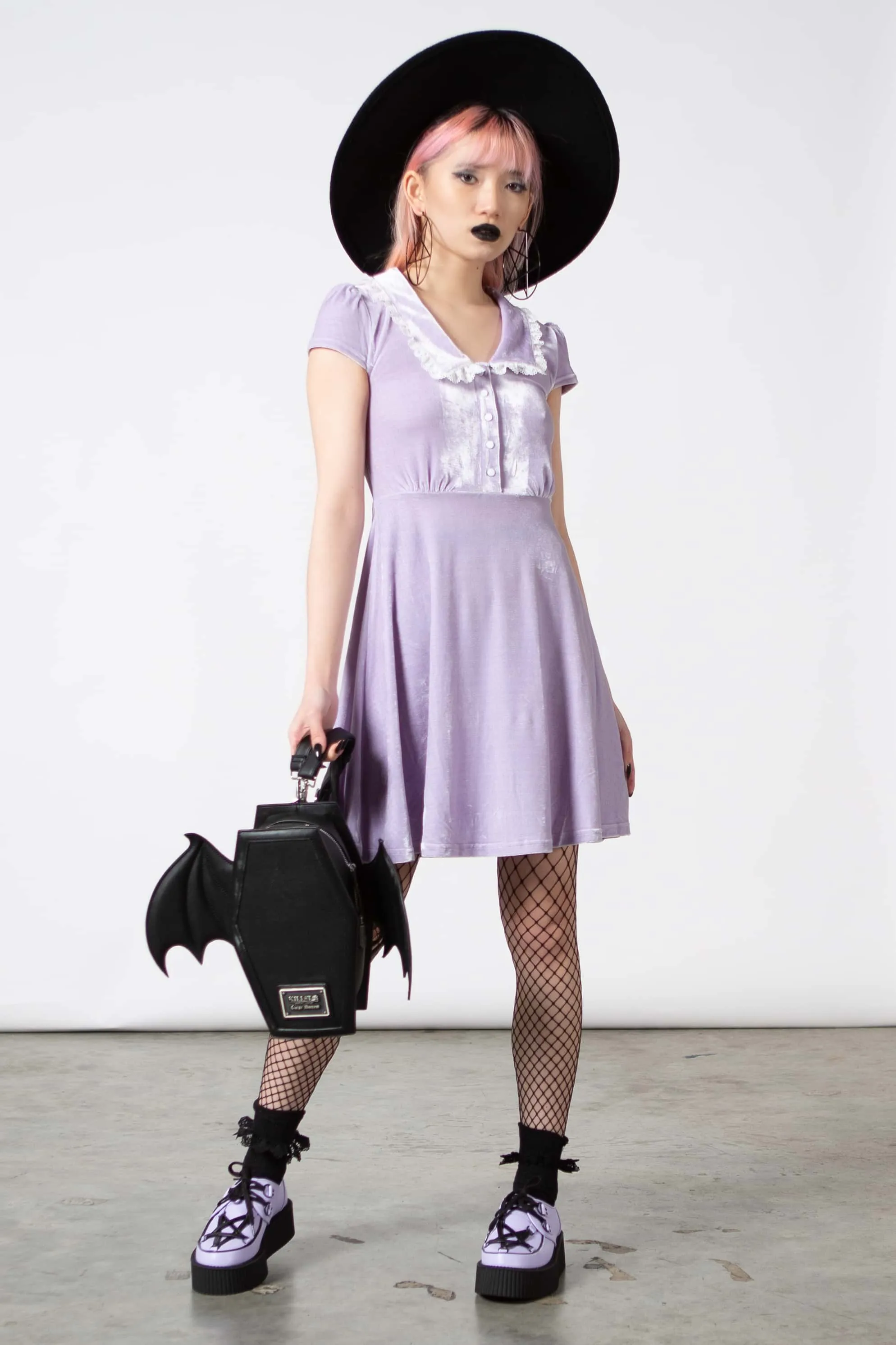 Every Mourning Collar Dress [PASTEL LILAC]