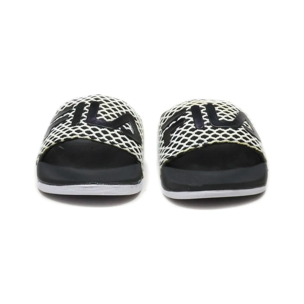 Fila Slippers Fabric Black Colour For Women