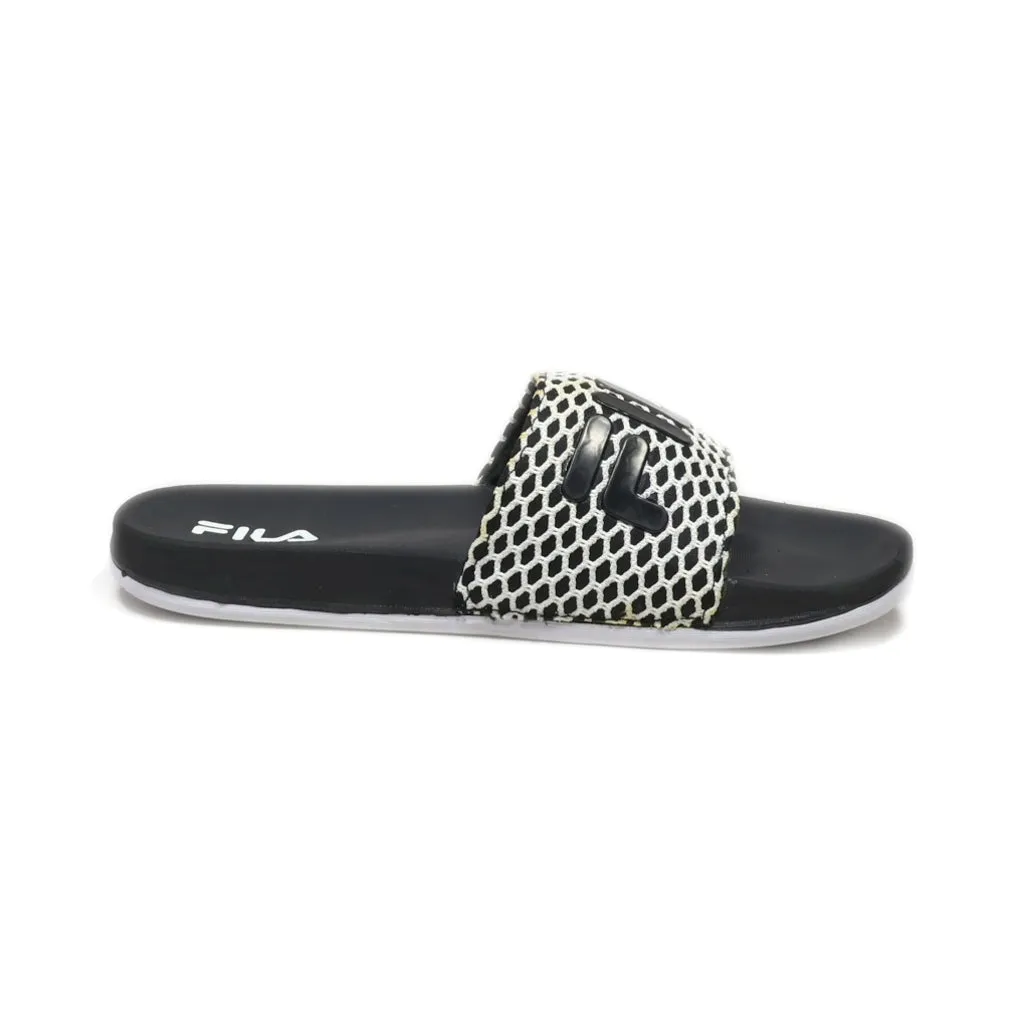 Fila Slippers Fabric Black Colour For Women