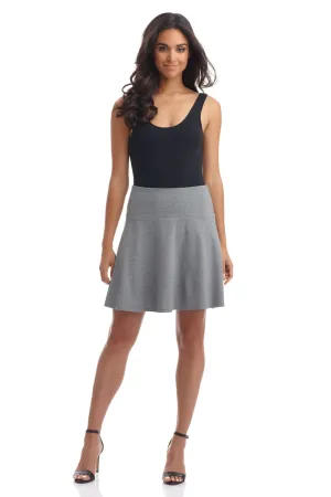 Fit-And-Flare Skirt with Wide Waistband