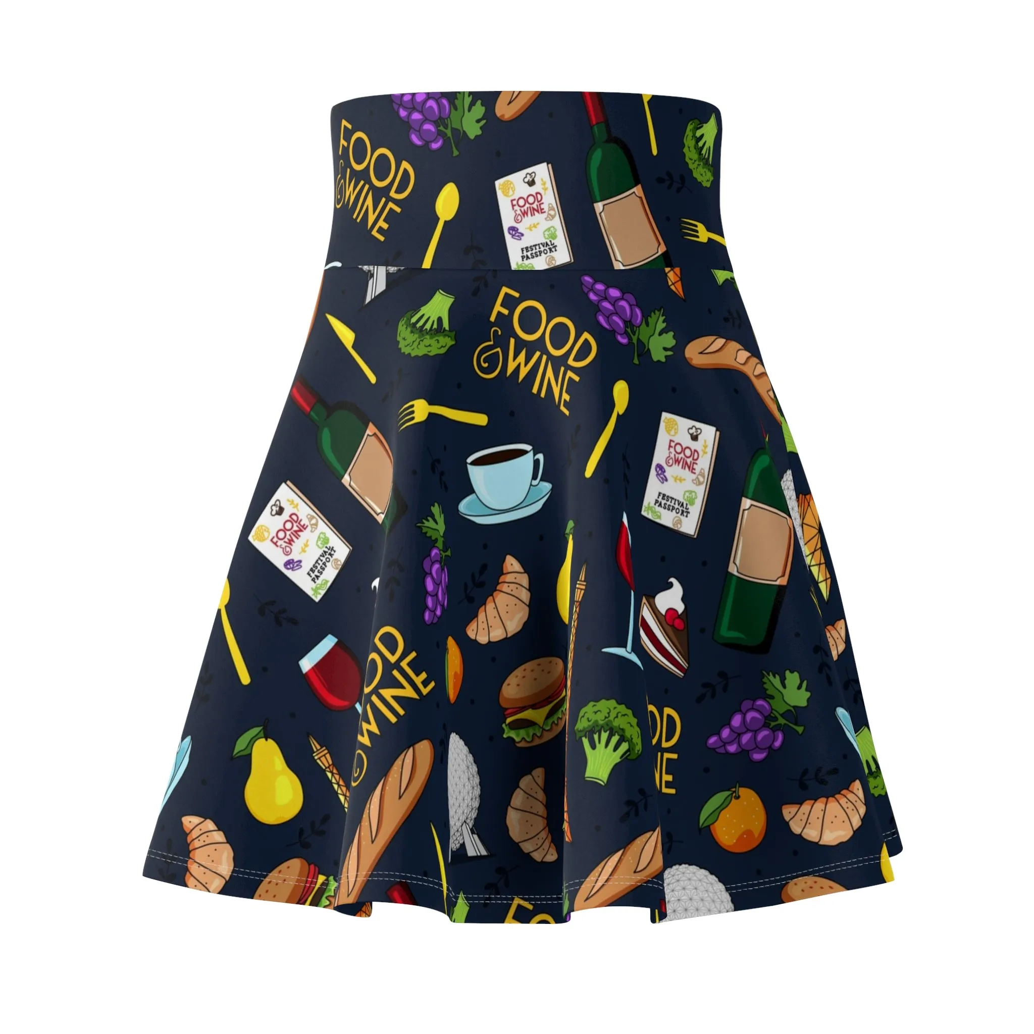 Food And Wine Women's Skater Skirt