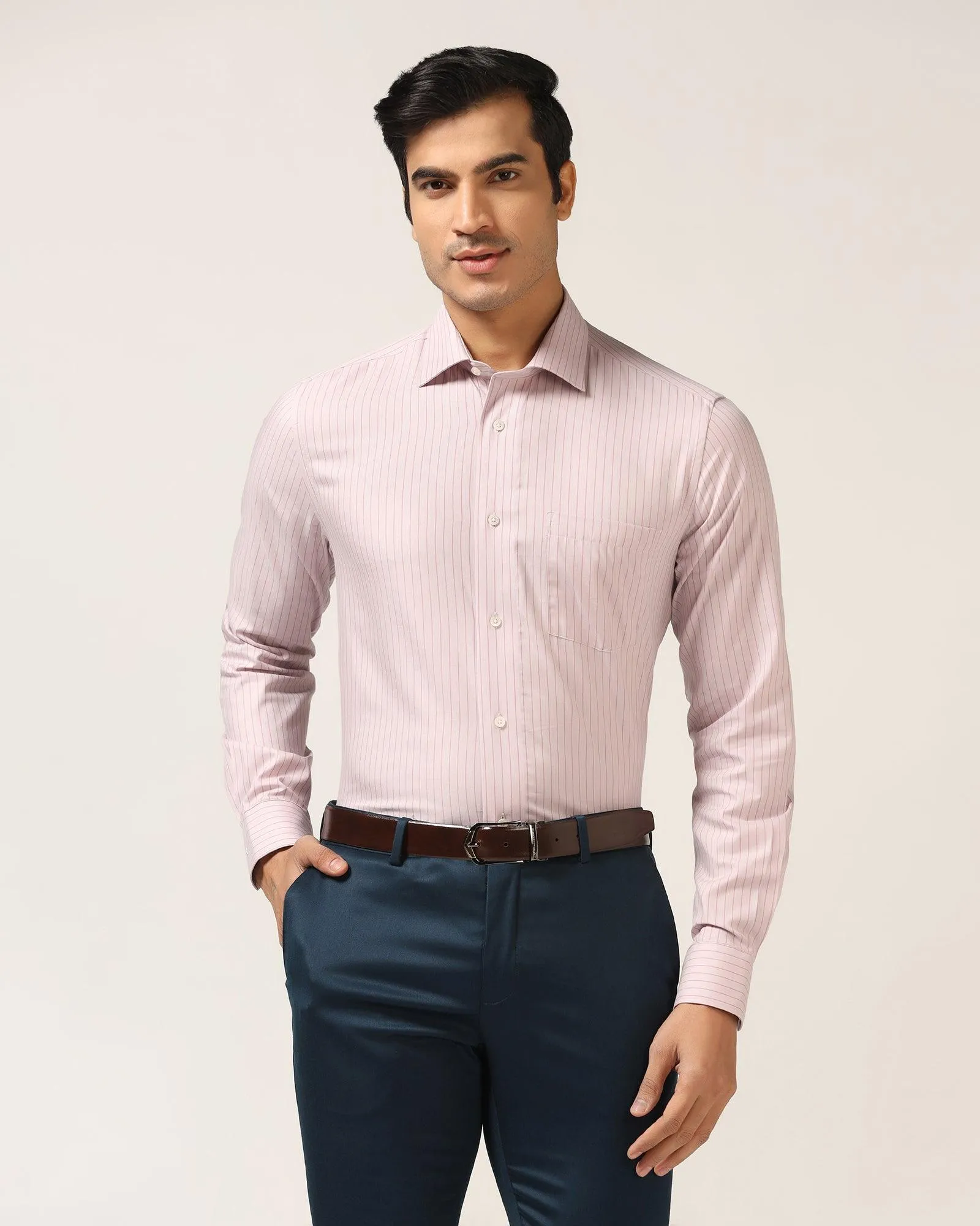 Formal Pink Striped Shirt - Lit