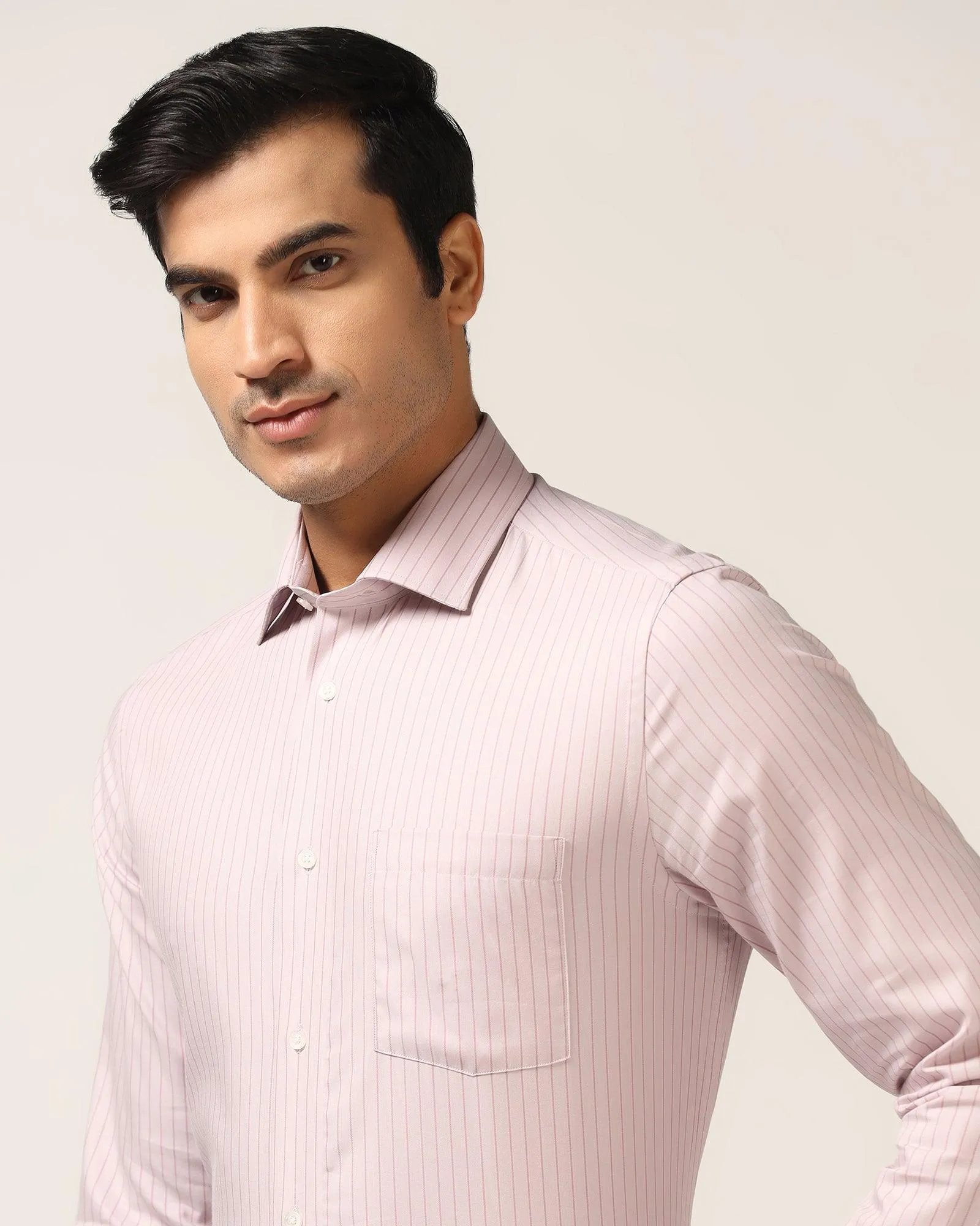 Formal Pink Striped Shirt - Lit