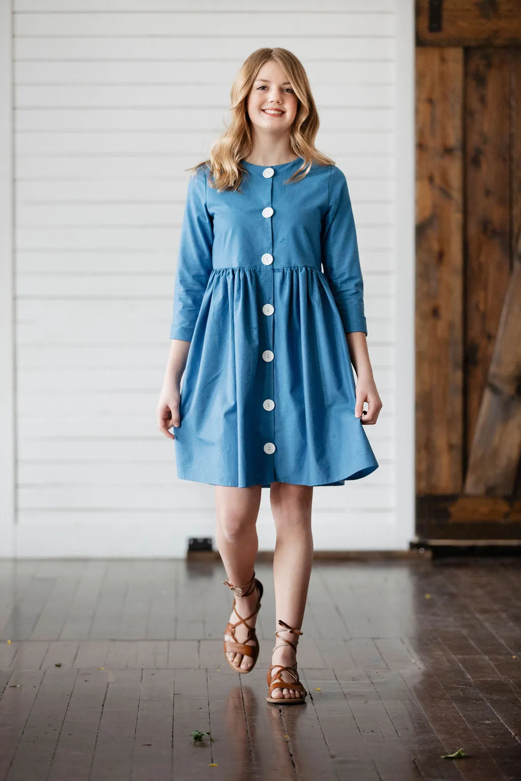 Frankie Dress - Bright Blue