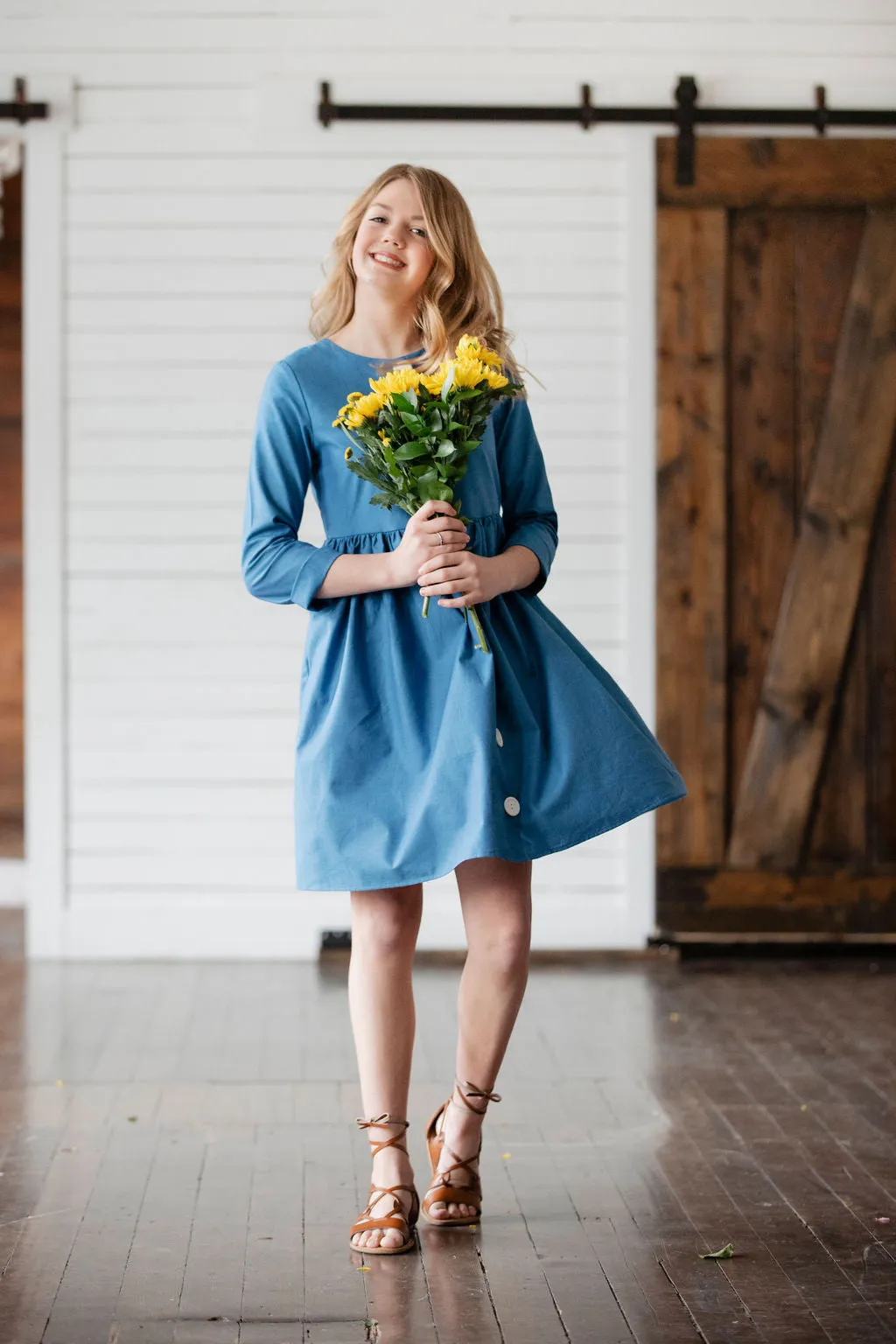 Frankie Dress - Bright Blue