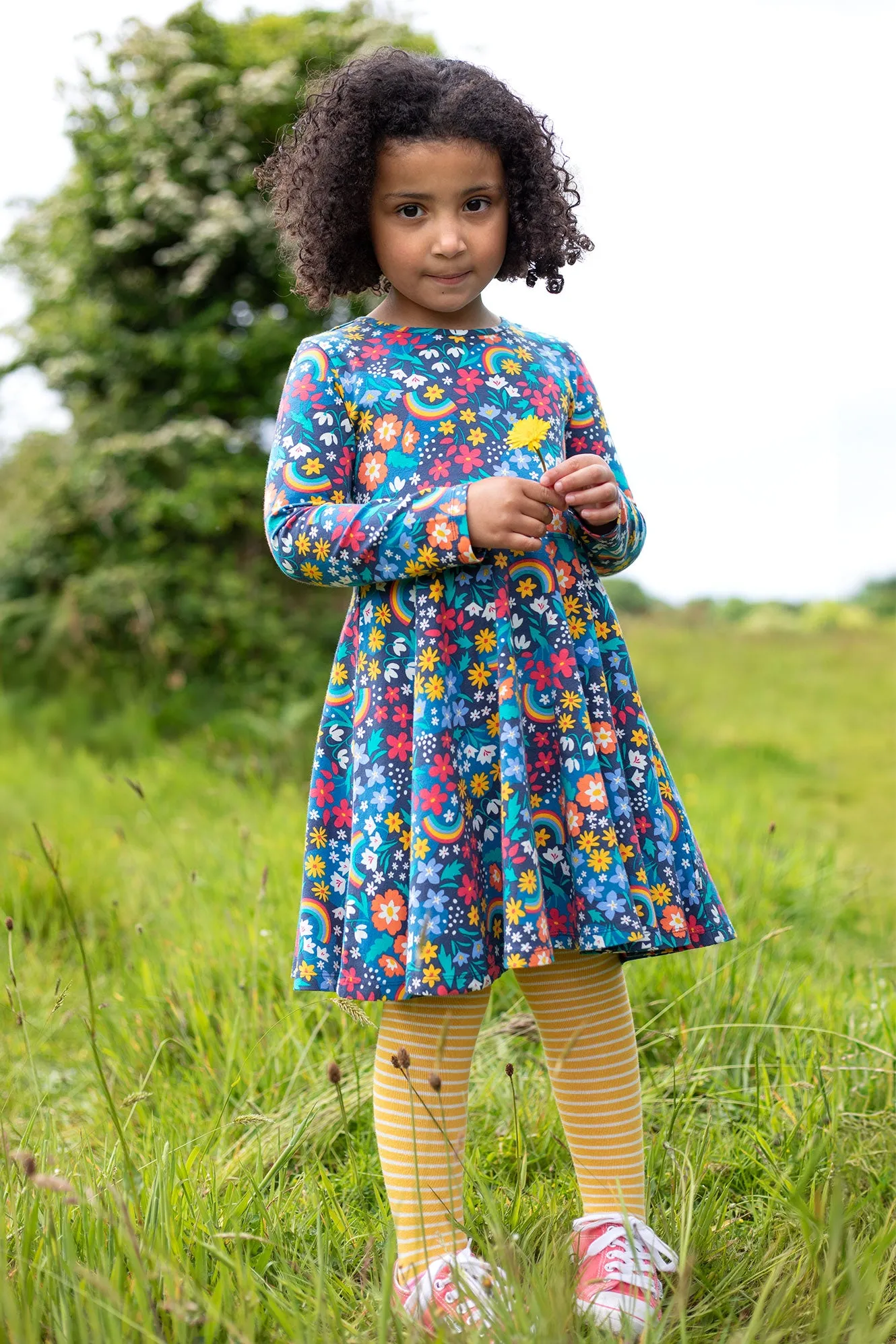 Frugi Sofia Skater Dress Winter Hedgerow