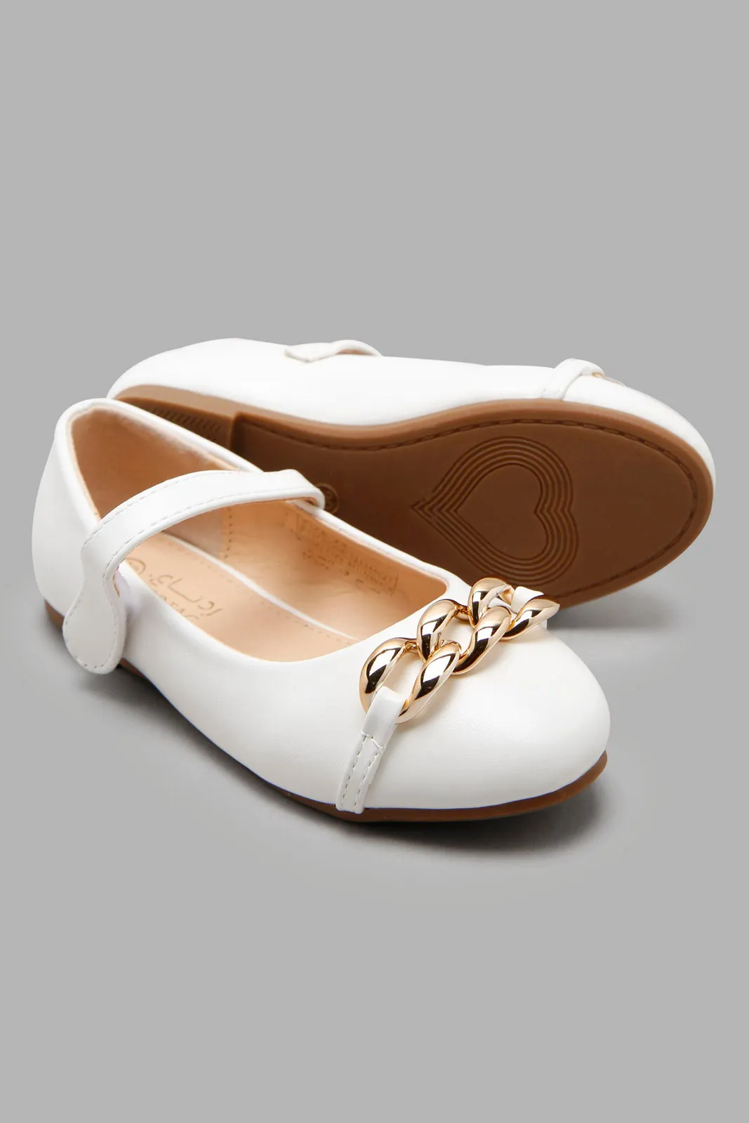 Girls White Chain Ballerina