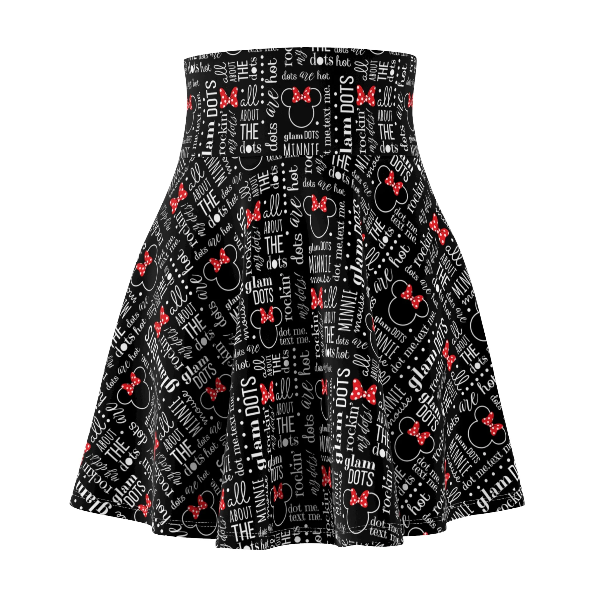 Glam Dots Women's Skater Skirt