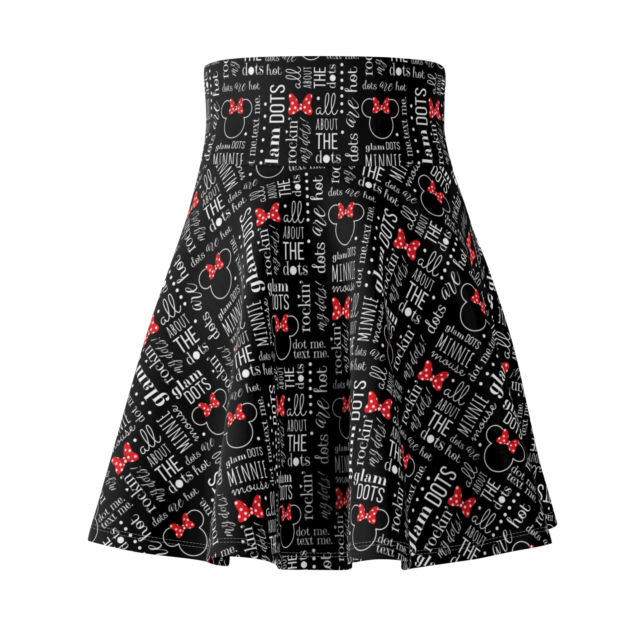 Glam Dots Women's Skater Skirt