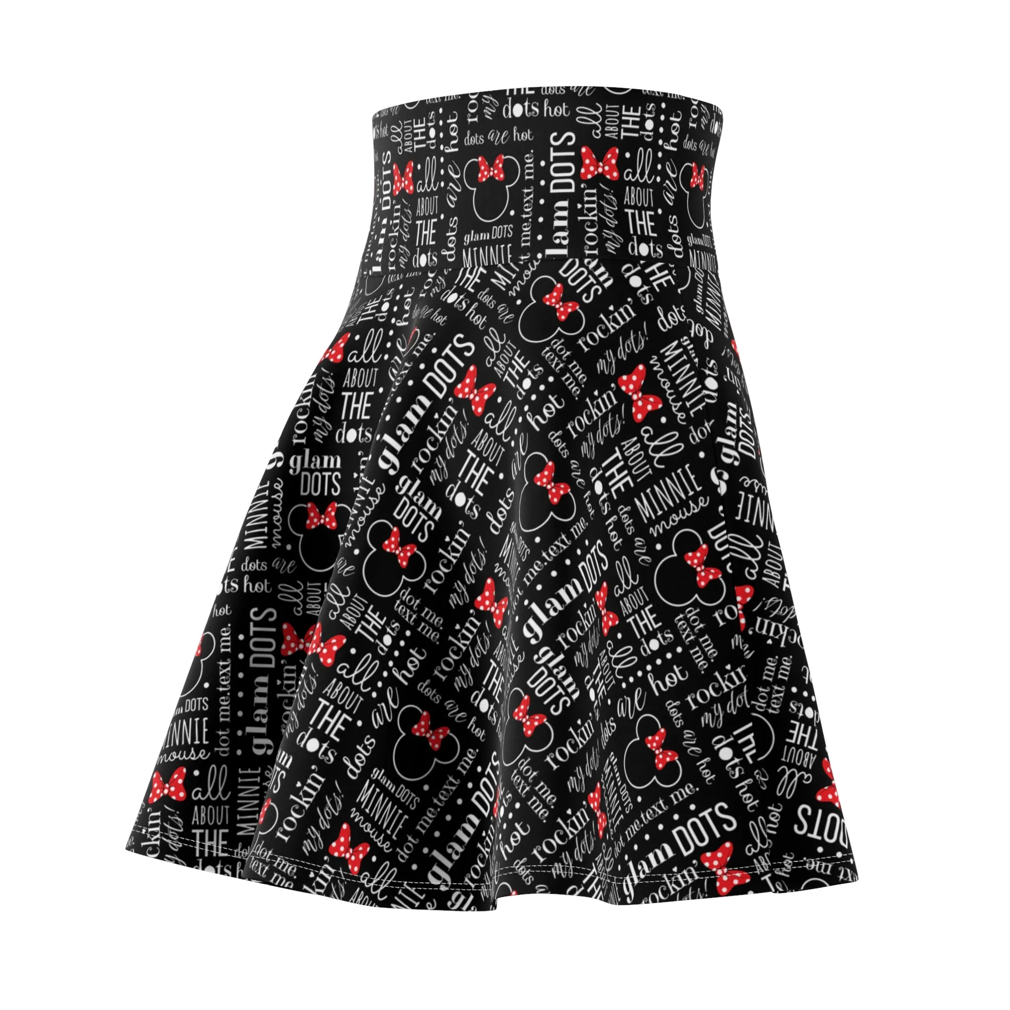 Glam Dots Women's Skater Skirt