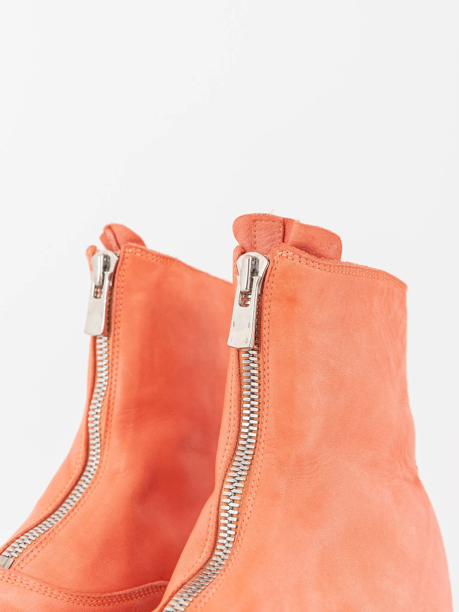 Guidi Front Zip Boot 210, Coral