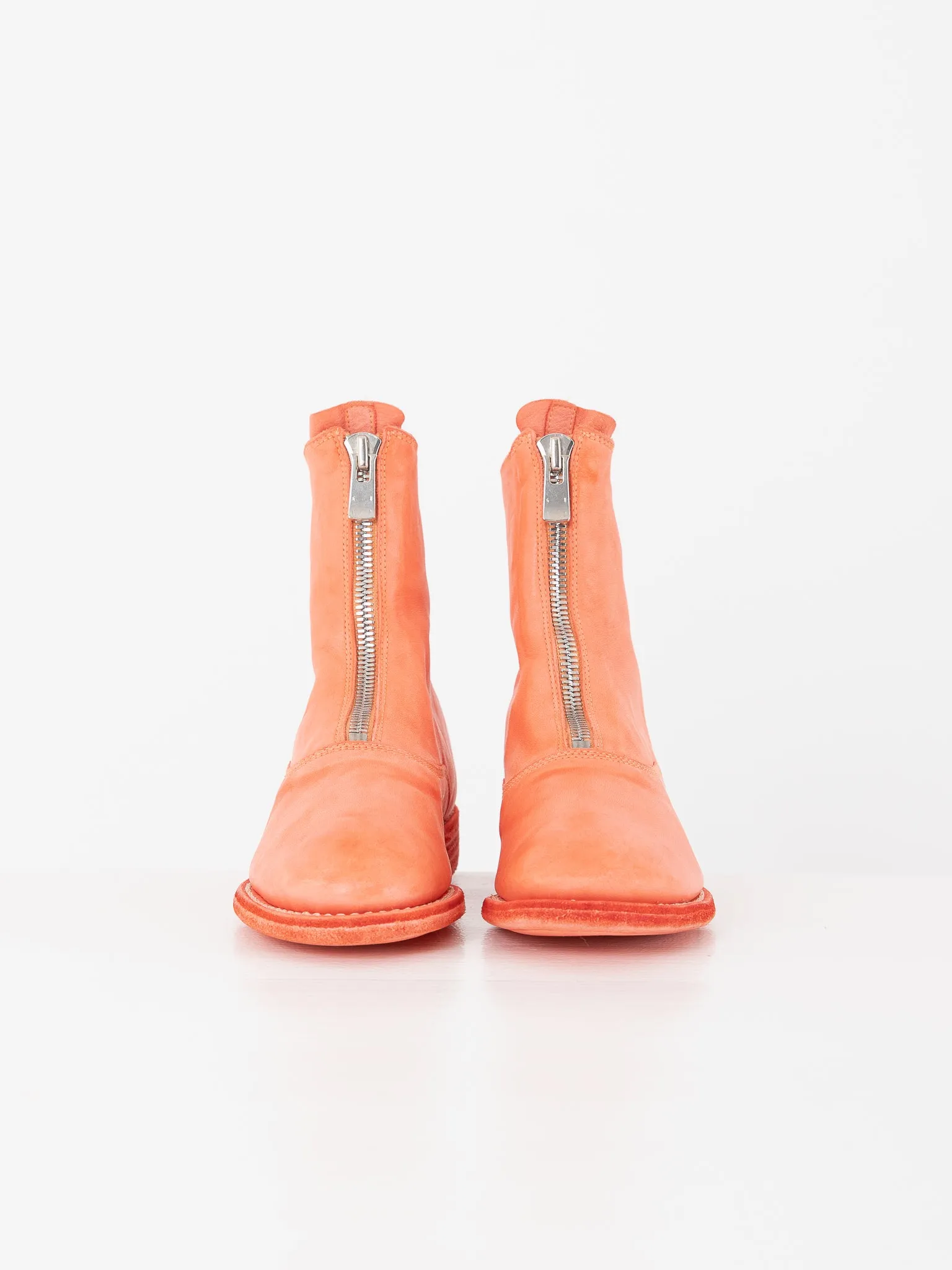 Guidi Front Zip Boot 210, Coral