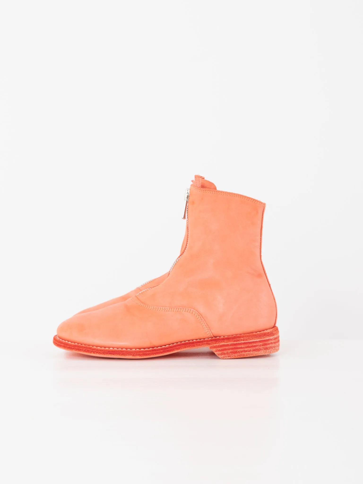 Guidi Front Zip Boot 210, Coral