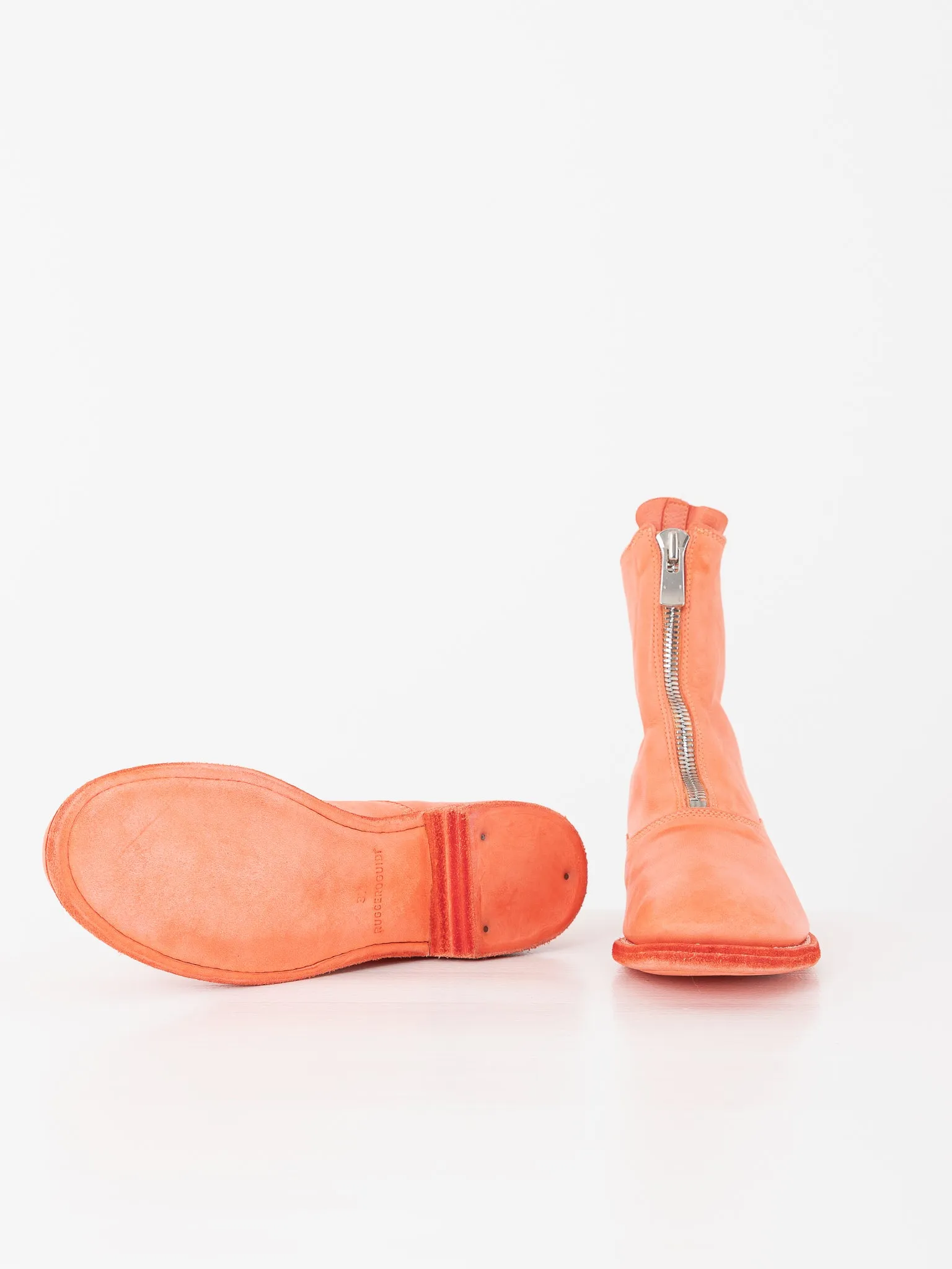 Guidi Front Zip Boot 210, Coral