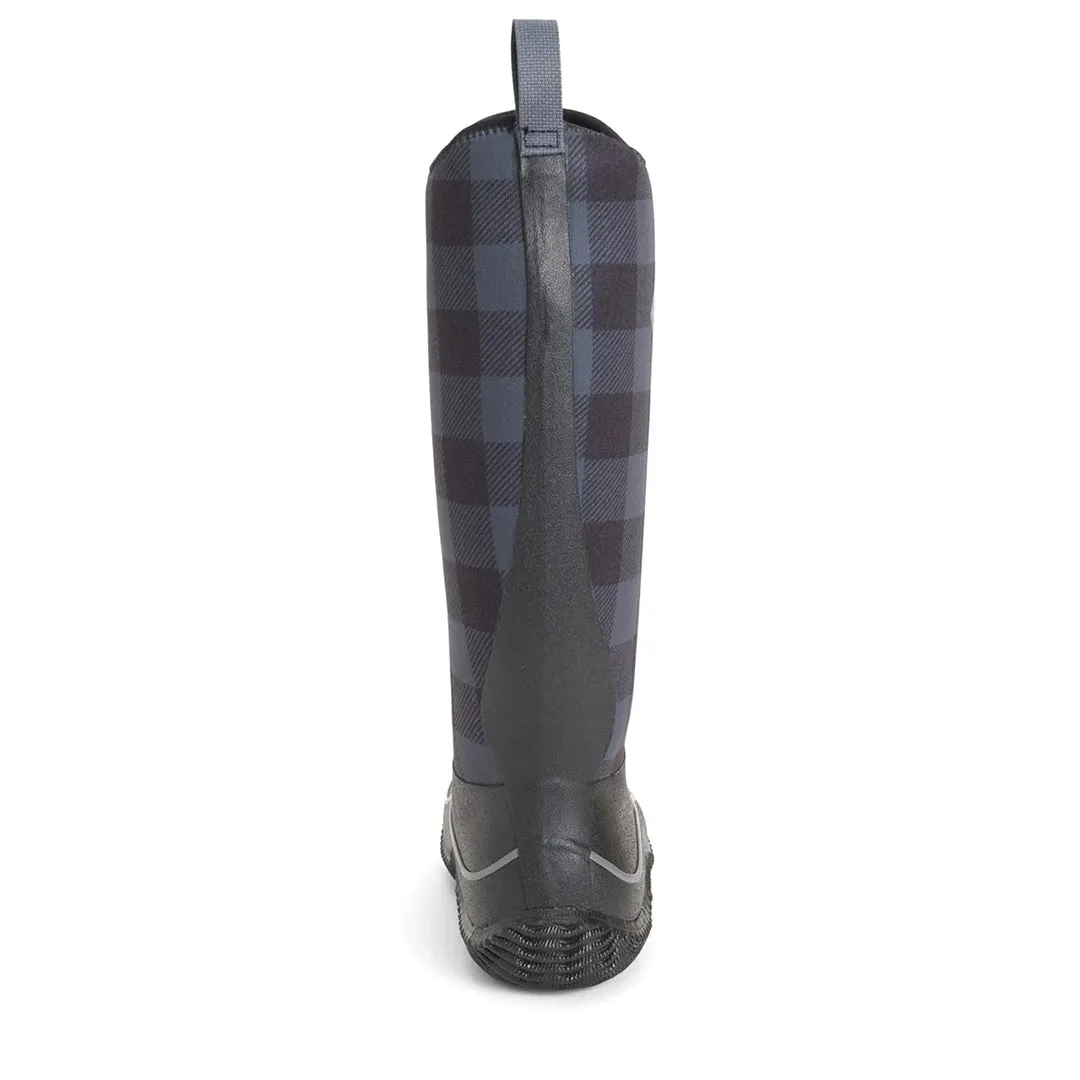 Hale Tall Boots - Black/Grey Plaid by Muckboot