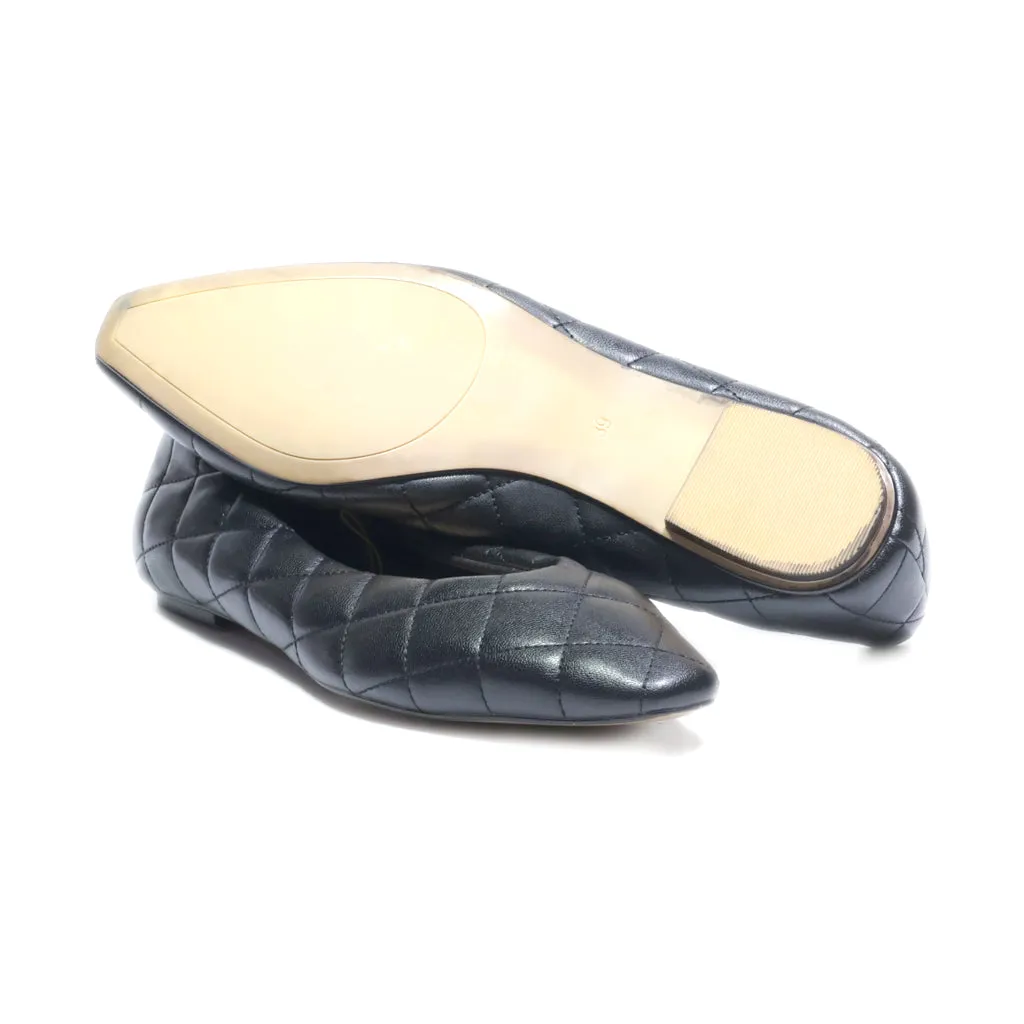 H&M Ballerinas Leather Black Colour For Women