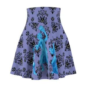 Haunted Mansion Hitchhiking Ghosts Women's Skater Skirt