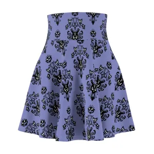 Haunted Mansion Wallpaper Women's Skater Skirt