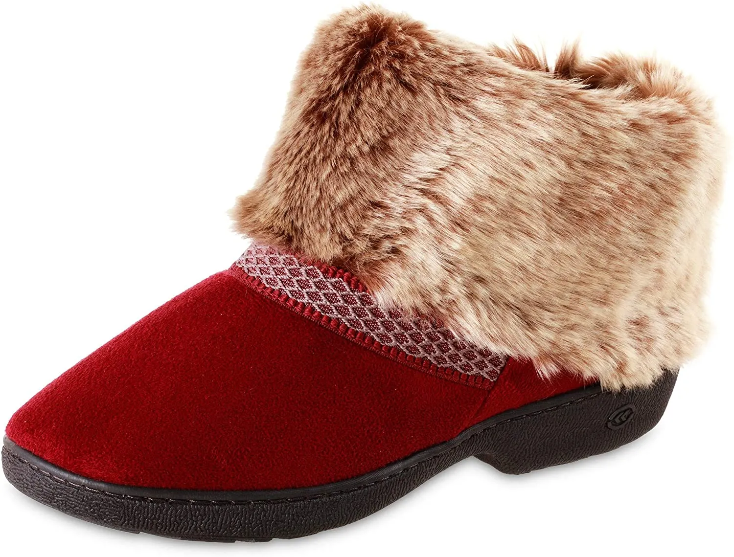 isotoner Women's Recycled Microsuede Mallory Boot Slipper