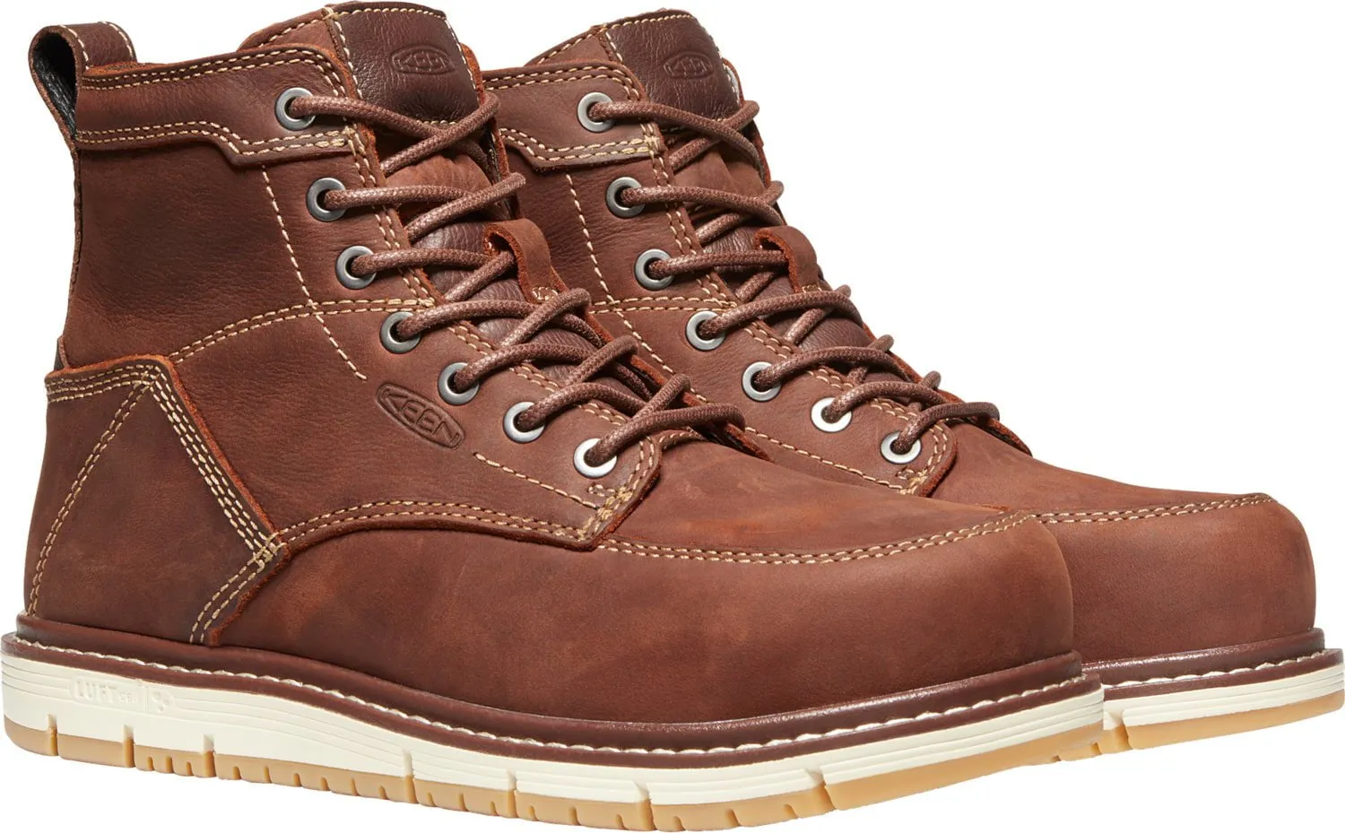 Keen Utility Womens San Jose 6in Gingerbread Leather Work Boots