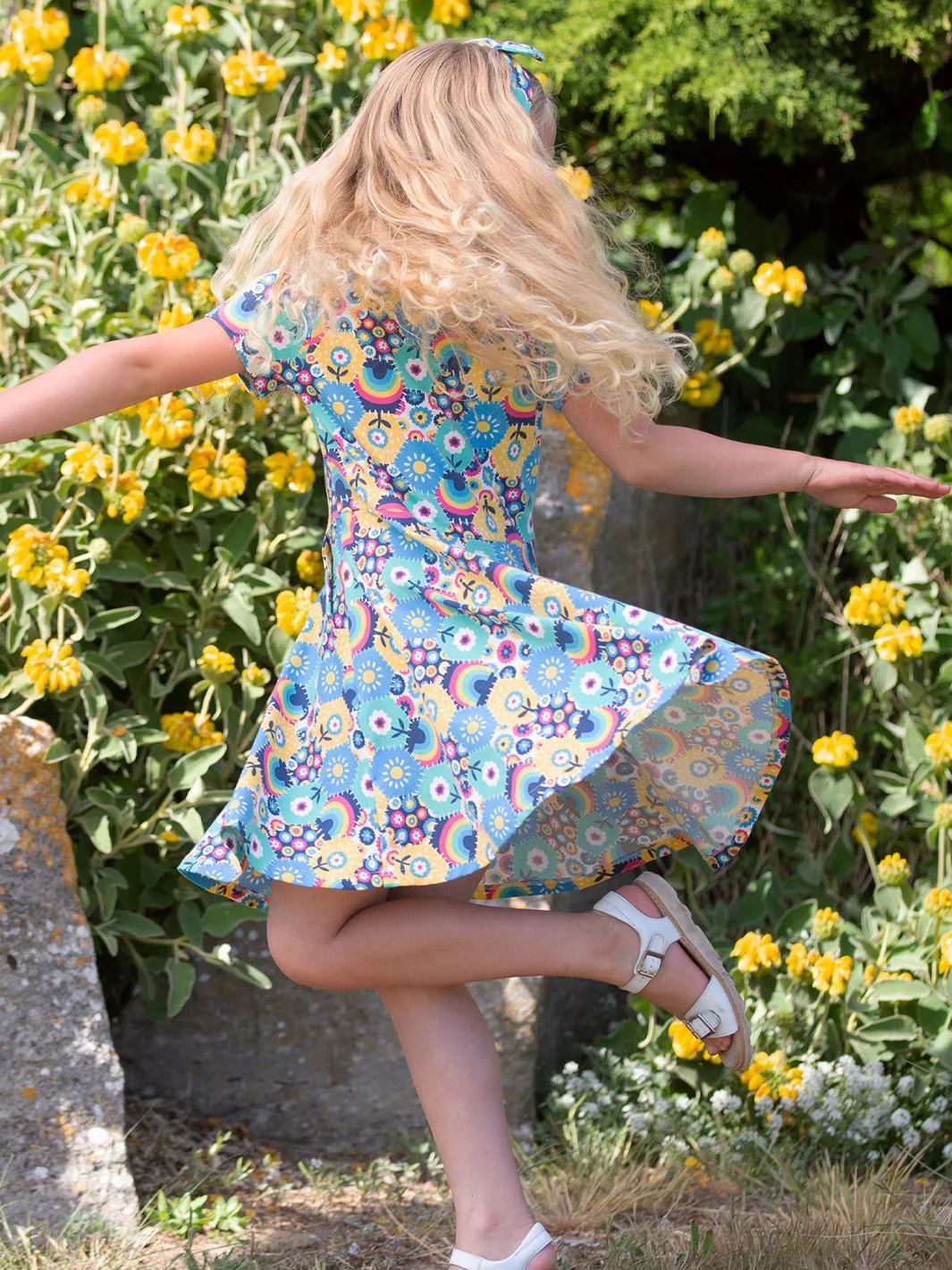 Kite Patchwork Planet Skater Dress