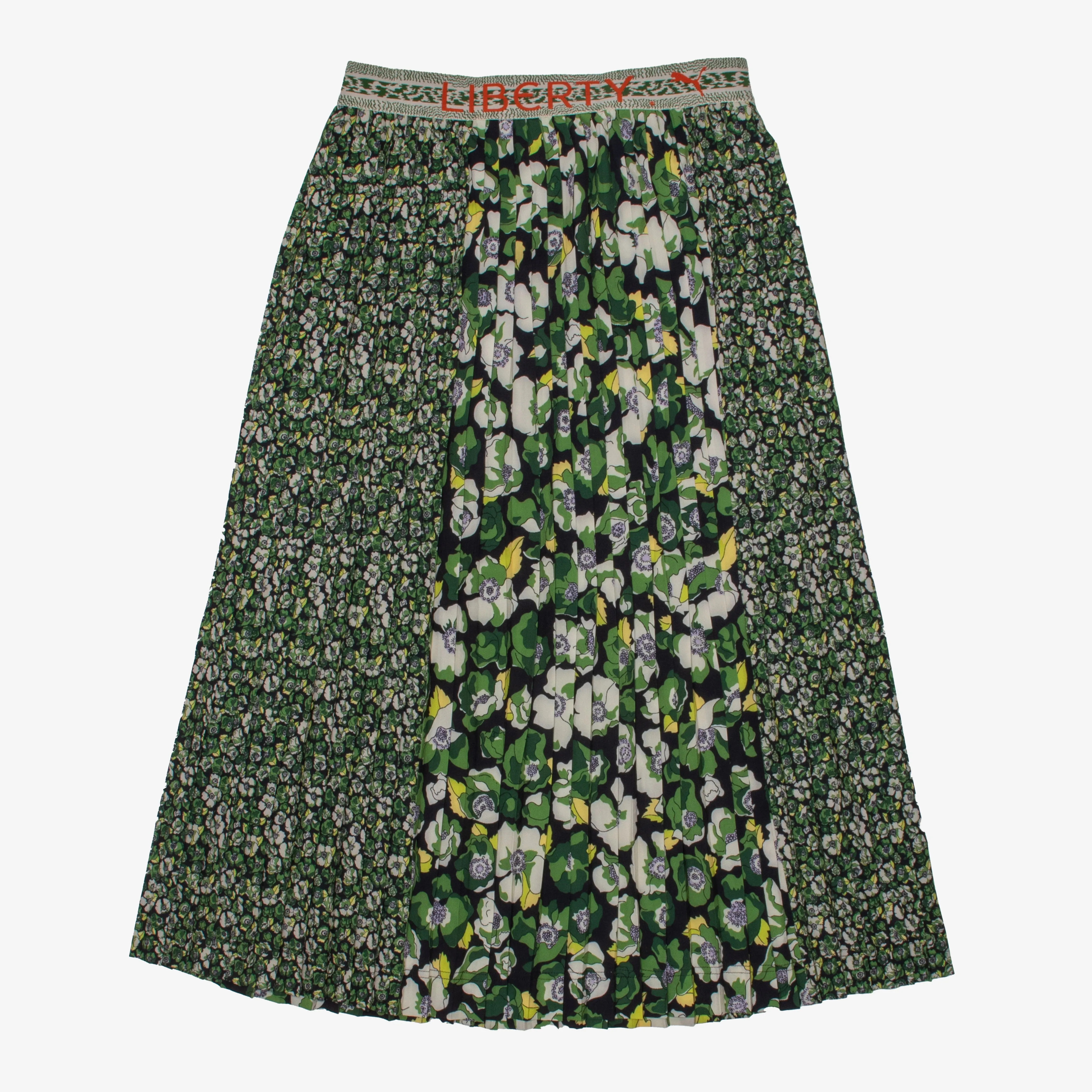 LIBERTY x PUMA Long AOP Plissee Skirt Puma Black-Flower AOP