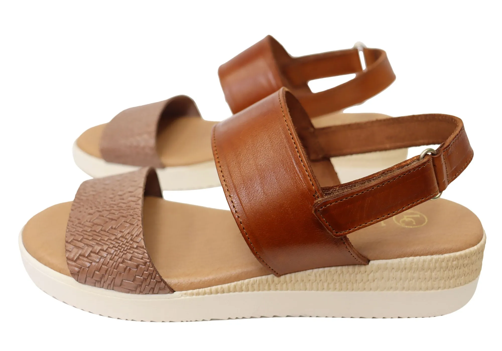 Lola Canales Natalie Womens Comfortable Leather Sandals Made In Spain