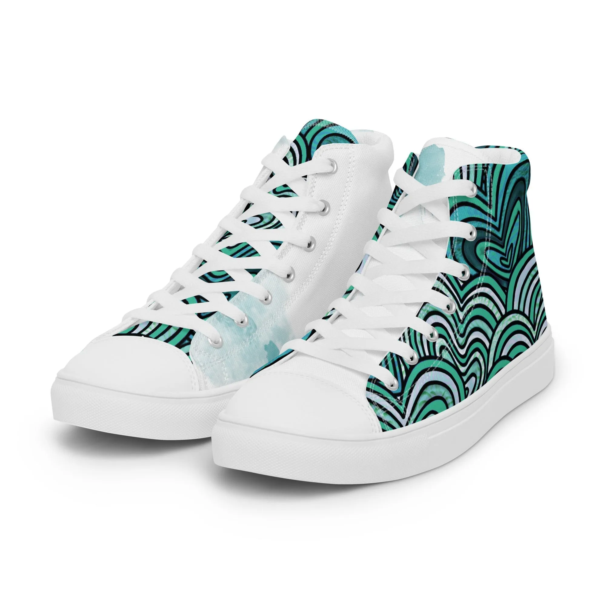 Loving Women’s Lace-Up Canvas High-Top Sneakers