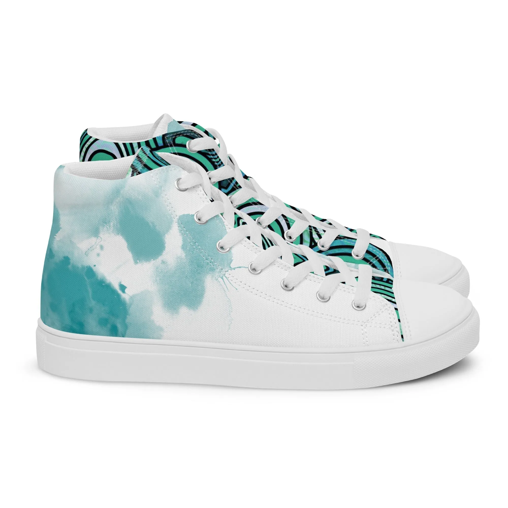 Loving Women’s Lace-Up Canvas High-Top Sneakers