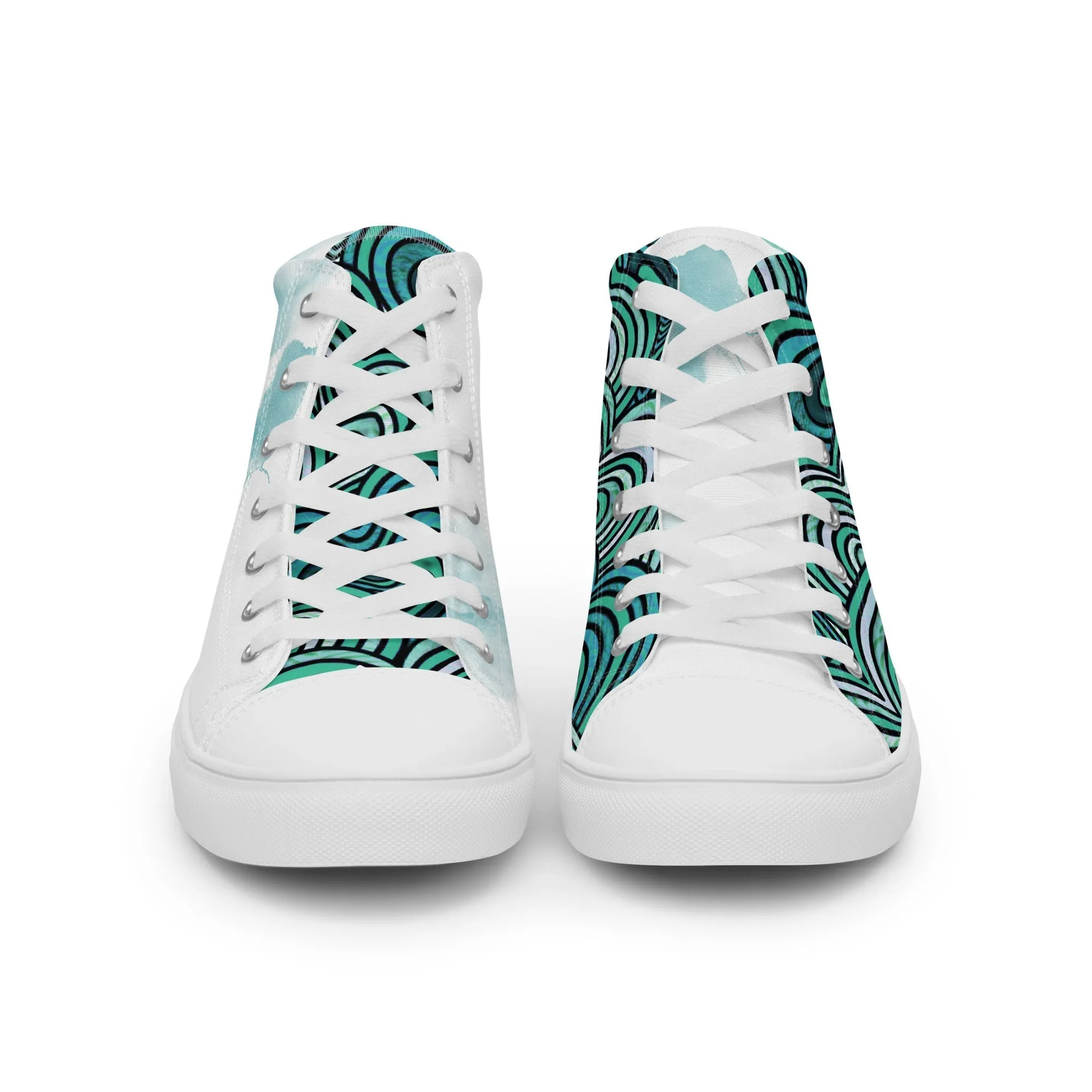 Loving Women’s Lace-Up Canvas High-Top Sneakers