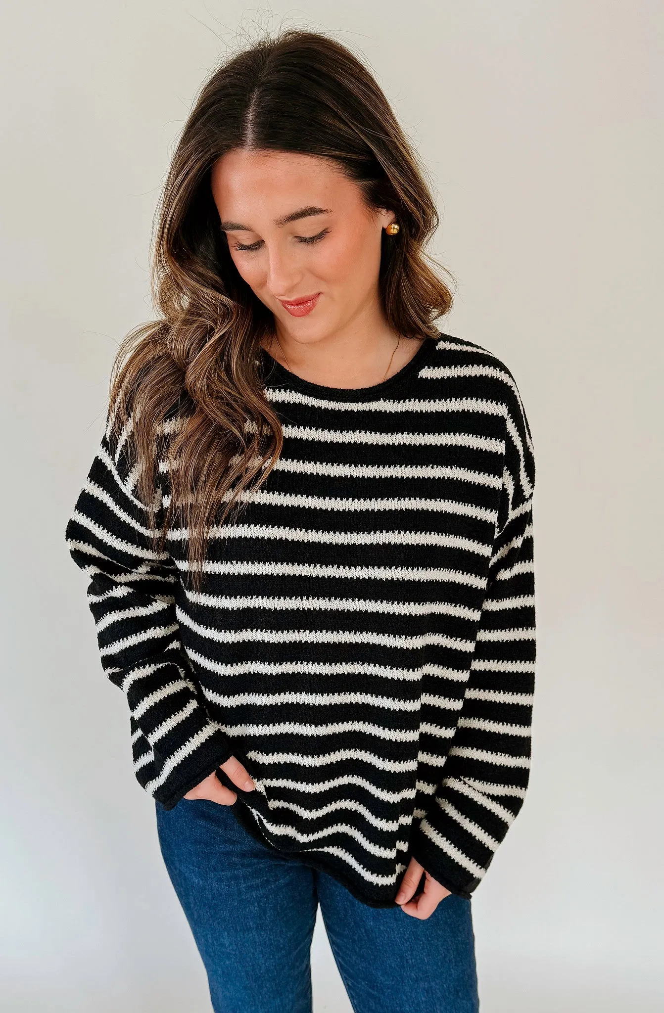 LUCK OF THE DRAW STRIPE SWEATER