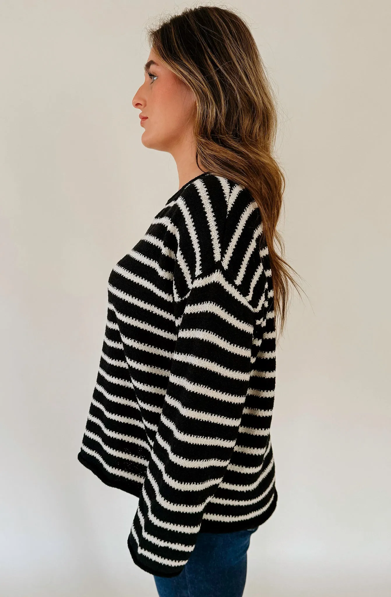 LUCK OF THE DRAW STRIPE SWEATER