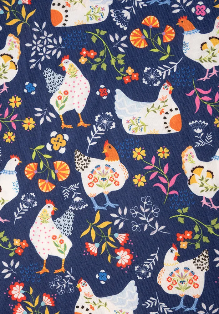 Mabel Pretty Hens Print Dress